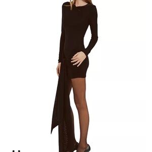 Bardot Black Long Sleeve Dress